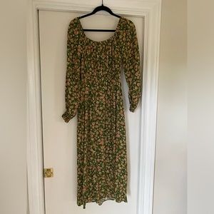 Lost + Wander Down to Earth Floral Long Sleeve Dress